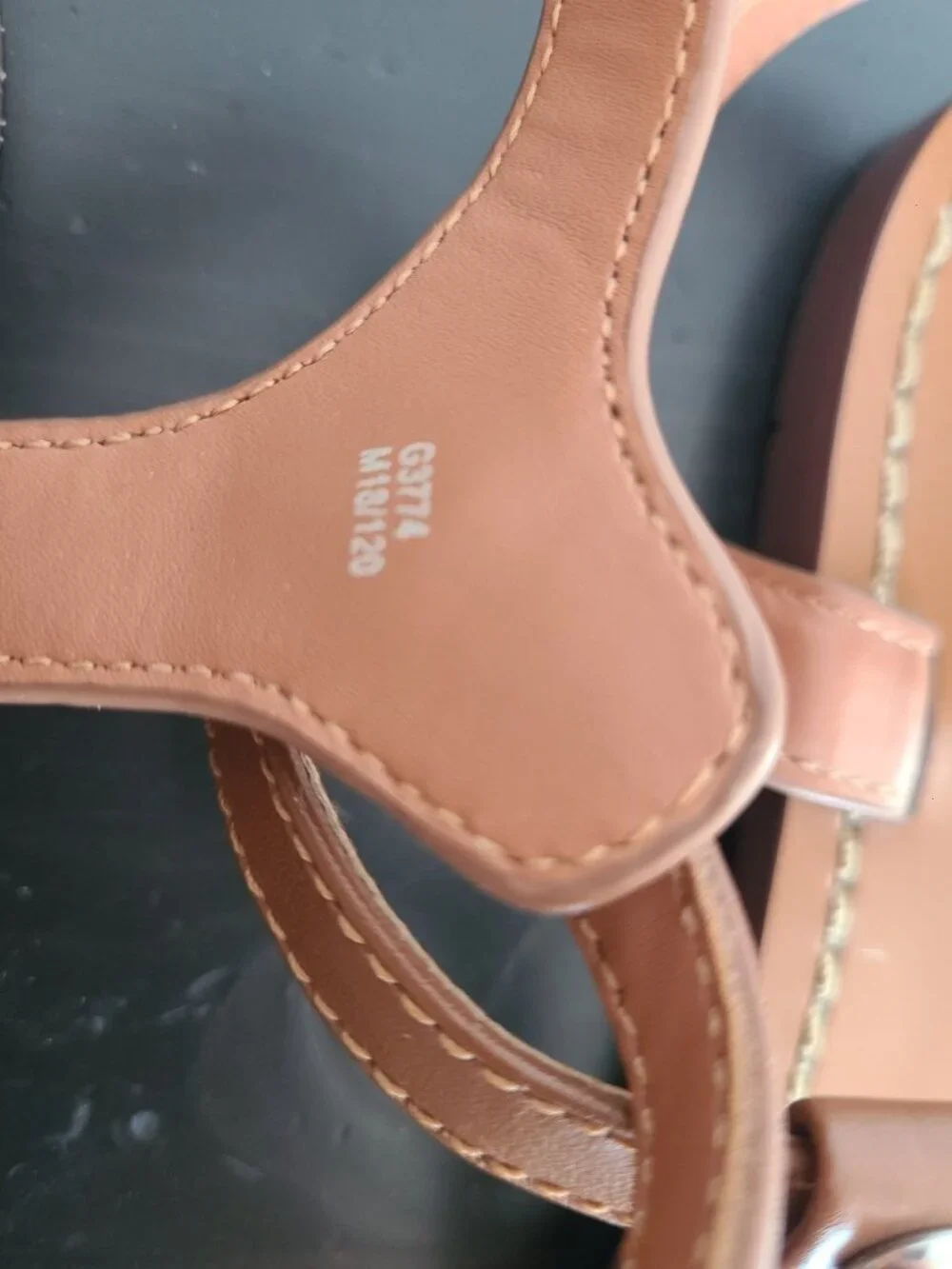 Coach Leila Leather Sandals Tan size 6.5